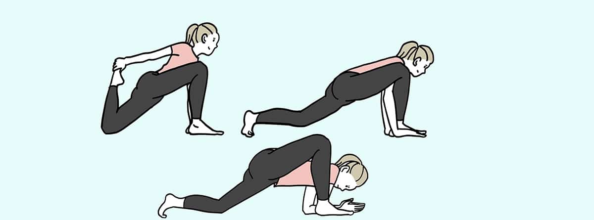 Ejercicios de estiramiento para aumentar la movilidad de los nervios sacros