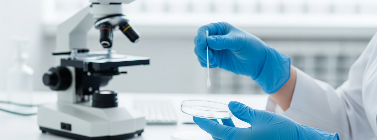 investigacion en un laboratorio con muestras